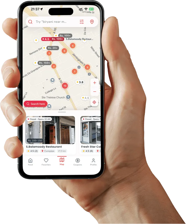 Hungrme app: discover food and restaurants near you